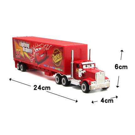 7Pcs/Set  Pixar Car 3 Lightning M/C/Queen Jackson Storm Mack Truck 1:55 Diecast Metal Car Model Toy Boy Christmas Gift