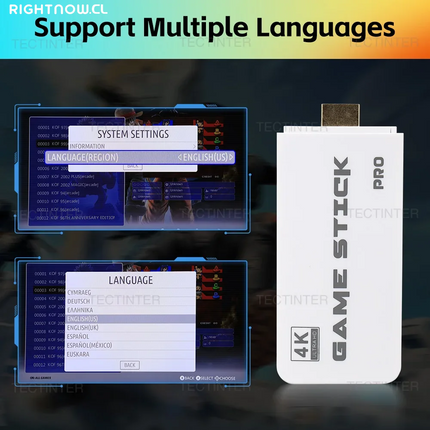 M15 4K Game Stick TV Video Game Console 64G Built-In 20000 Games Retro Handheld Game Player with Wireless Gamepad Controller