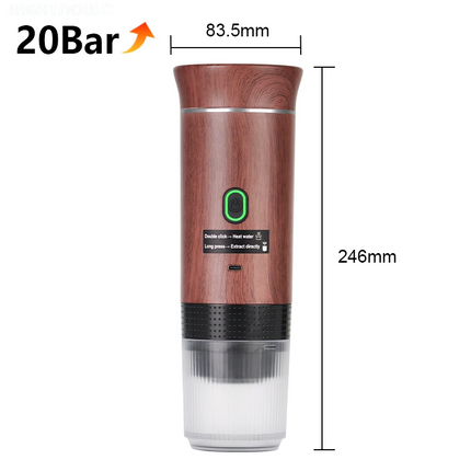 Cafetera de Viaje 3 en 1 para Cápsulas y Café Molido