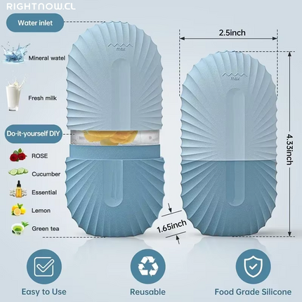 Ice Face Roller Ice Cube Beauty Massage Silicone Ice Mold for Eye Puffiness Ice Facial Roller Shrink Pores Multifunctional Mold