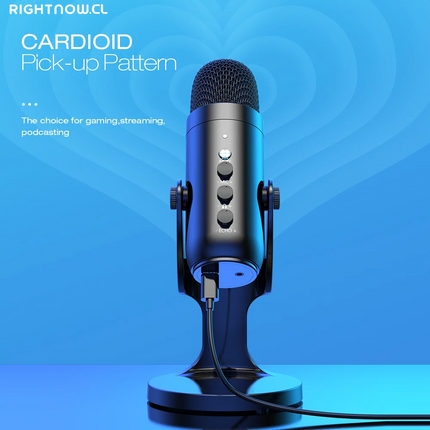 USB Microphone for PC Mac Gaming Recording Stream Podcast, Computer Condenser Mic with Phone Adapter Headphone Output