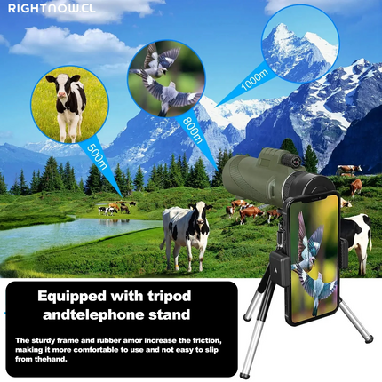 80X100 Portable Zoom HD 5000M Telescope Folding Long Distance Mini Powerful Telescope for Hunting Sports Outdoor Camping Travel