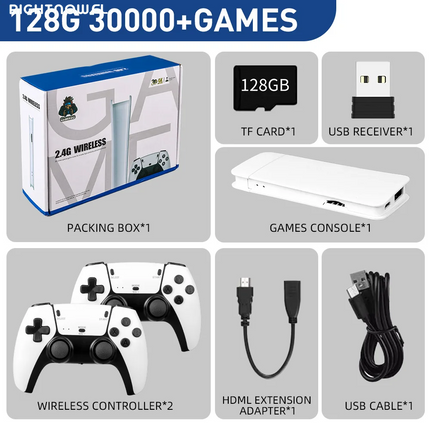 M15 4K Game Stick TV Video Game Console 64G Built-In 20000 Games Retro Handheld Game Player with Wireless Gamepad Controller