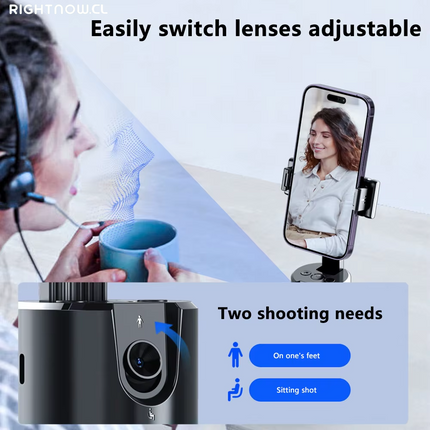 Auto Tracking Smart Shoot Robot Cameraman 360 Face Phone Holde AI Shooting Selfie Stick Gimbal Stabilizer for Vlog Live Video