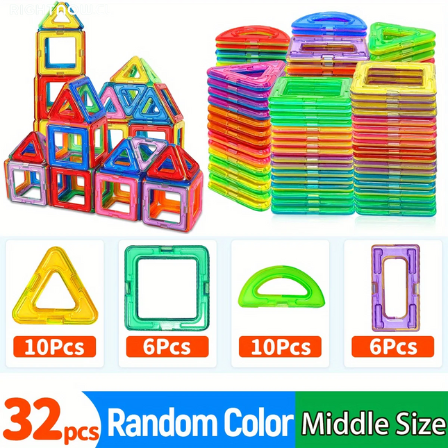 Magnetic Blocks Building，Improve Creativity Hands-On Ability 3D Puzzle Design Toy, for 3 - 6 Years Old Birthday Halloween Gift