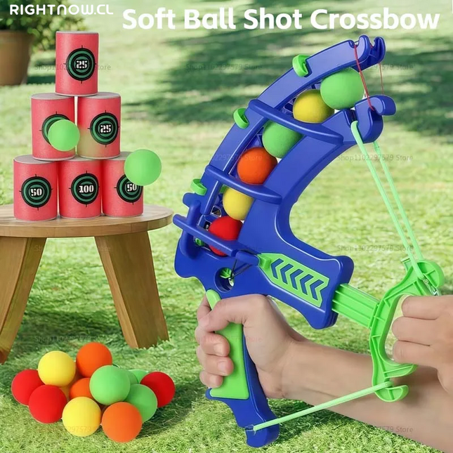 DGG reviso y dio OK ----> New Soft Sticky Ball Bow Shooting Target Dartboard Educational Toy Kids Slingshot Play Arrow Toy Set Children Outdoor Game Toys