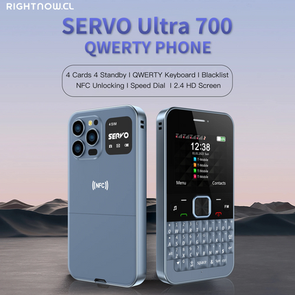 Ultra700 4SIM Card Qwerty Mobile Phone NFC Access Control Speed Dial Blacklist TYPE-C GSM Cellular Full Keyboard Cellphone