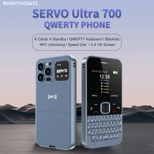 Ultra700 4SIM Card Qwerty Mobile Phone NFC Access Control Speed Dial Blacklist TYPE-C GSM Cellular Full Keyboard Cellphone