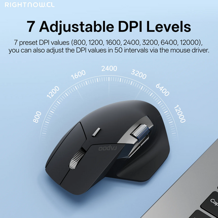 MT760PRO Wireless Mouse Nearlink + Bluetooth 5.0 Multi-Device 12000 DPI 2K Polling Rate Ergo for Work Gaming Quiet Clicks