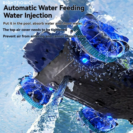 DGG reviso y dio OK ----> 2.4G RC Car Self-Absorbing High-Pressure Water Gun Remote Control Amphibious Off-Road Vehicle Climbing Stunt Car Water Toys Gift