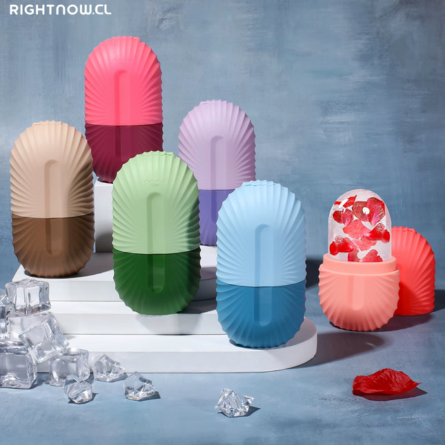 Ice Face Roller Ice Cube Beauty Massage Silicone Ice Mold for Eye Puffiness Ice Facial Roller Shrink Pores Multifunctional Mold