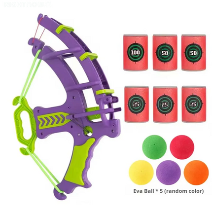 DGG reviso y dio OK ----> New Soft Sticky Ball Bow Shooting Target Dartboard Educational Toy Kids Slingshot Play Arrow Toy Set Children Outdoor Game Toys