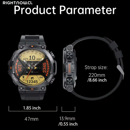 K56Pro Smart Watch for Men Heart Rate Blood Bluetooth Sport 400Mah Long Standby 1.39 Inch 360*360 HD Screen Outdoors Smartwatch