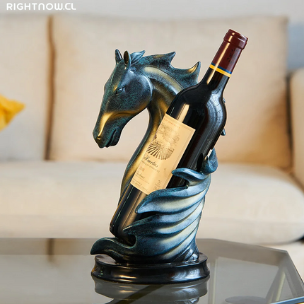 Home Decor Nordic Horse Sculpture Wine Bottle Racks Cabinet Decorative Display Stand Holder Wine Shelves Wine Bottles Organizers