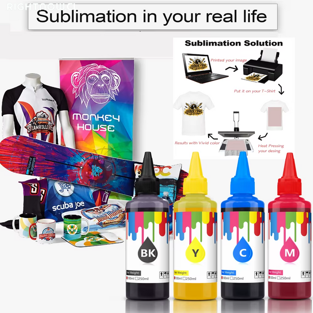 Tintas de sublimación de 100 ml para impresoras Epson