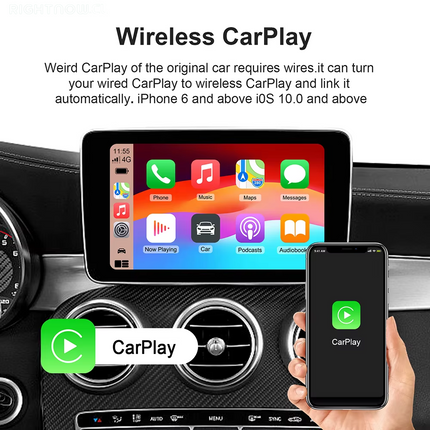 DGG Reviso -> OK <- 2025 Smart Carplay Ai Box Android 13 TV Box Wifi Wireless Android Auto Built-In Play Store for Netflix Youtube OEM Carplay Cars