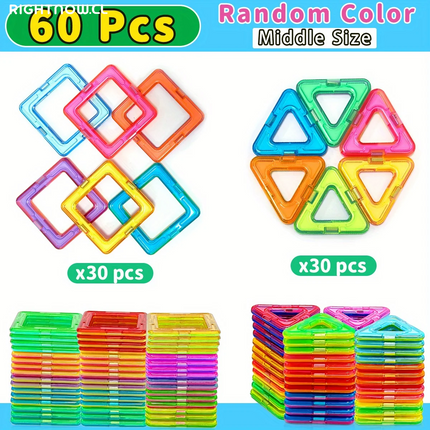 Magnetic Blocks Building，Improve Creativity Hands-On Ability 3D Puzzle Design Toy, for 3 - 6 Years Old Birthday Halloween Gift