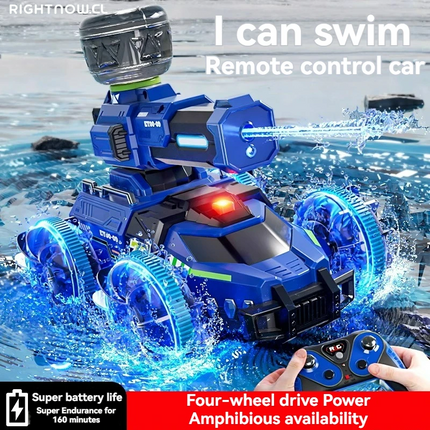 DGG reviso y dio OK ----> 2.4G RC Car Self-Absorbing High-Pressure Water Gun Remote Control Amphibious Off-Road Vehicle Climbing Stunt Car Water Toys Gift