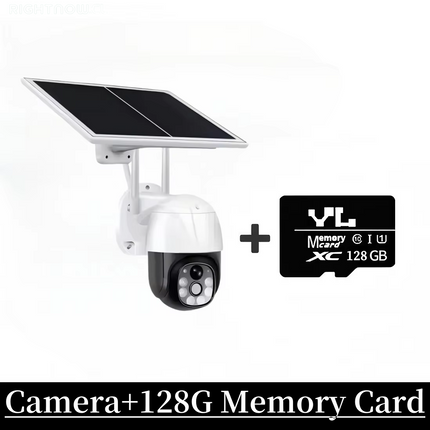 Wifi PTZ Camera Outdoor Wireless Solar IP Camera 4MP HD Built-In Battery Video Surveillance Camera Long Time Standby Icsee APP