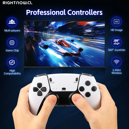 M15 4K Game Stick TV Video Game Console 64G Built-In 20000 Games Retro Handheld Game Player with Wireless Gamepad Controller