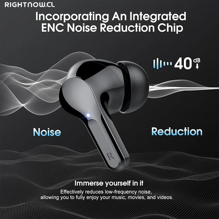 Wireless Earbuds BT5.3 Headphones Hifi Stereo Earbuds with ENC Noise Cancelling Mic 48H LED Display IP7 Waterproof Earphones