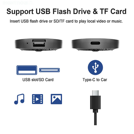 DGG Reviso -> OK <- 2025 Smart Carplay Ai Box Android 13 TV Box Wifi Wireless Android Auto Built-In Play Store for Netflix Youtube OEM Carplay Cars