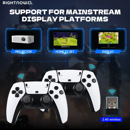 M15 4K Game Stick TV Video Game Console 64G Built-In 20000 Games Retro Handheld Game Player with Wireless Gamepad Controller