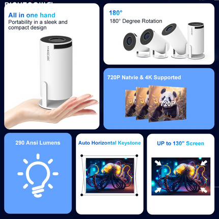Proyector HY300 Pro 4K Android 11