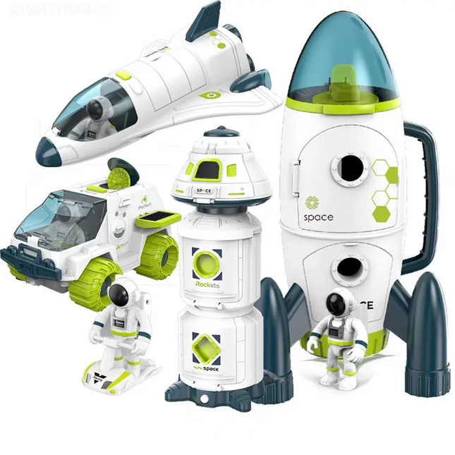 DGG Reviso y dio OK ----> Puzzle Acousto Optic Space Toys Space Model Air Force Shuttle Space Station Rocket Aviation Series Toy Forkids Christmas Gift