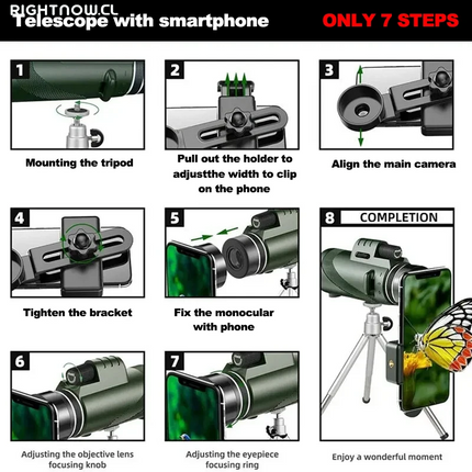 80X100 Portable Zoom HD 5000M Telescope Folding Long Distance Mini Powerful Telescope for Hunting Sports Outdoor Camping Travel