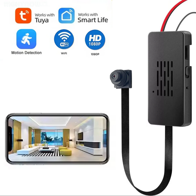 Tuya Full HD Mini DIY Wireless Security Camera 115° Wide Angle Motion Detection Auto Alarm Remote View for Home Surveillance
