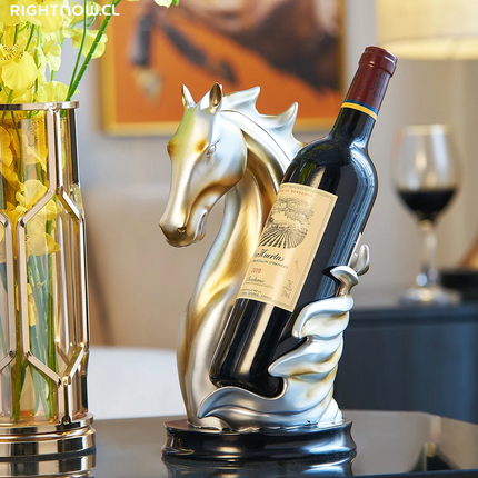 Home Decor Nordic Horse Sculpture Wine Bottle Racks Cabinet Decorative Display Stand Holder Wine Shelves Wine Bottles Organizers