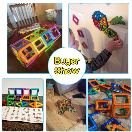 Magnetic Blocks Building，Improve Creativity Hands-On Ability 3D Puzzle Design Toy, for 3 - 6 Years Old Birthday Halloween Gift