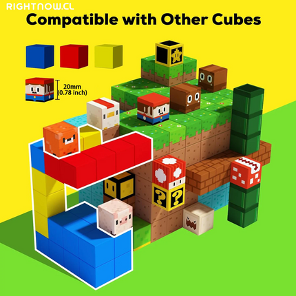 DGG Reviso y dio OK -----> Super Mario Magnetic Blocks Toys for Boys Girls 3+ Build Mine World Magnet Building Cubes STEM Game Sensory Gift Set for Kids
