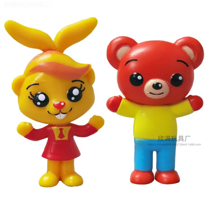 DGG reviso y dio OK ----> 6Pcs/Set Cute Plim Clown Anime Figure Toy PVC Enlightenment Education Model Dolls for Children Gift Desk Decorations