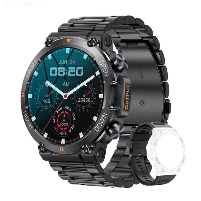 K56Pro Smart Watch for Men Heart Rate Blood Bluetooth Sport 400Mah Long Standby 1.39 Inch 360*360 HD Screen Outdoors Smartwatch